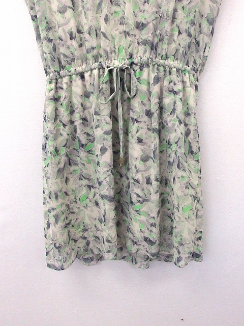 中古 アーバンリサーチ Urban Research Silverlight ワンピース 花柄 フレンチスリーブ ウエストマーク ひざ丈 One ベージュの通販はau Pay マーケット ブランド古着のベクトル