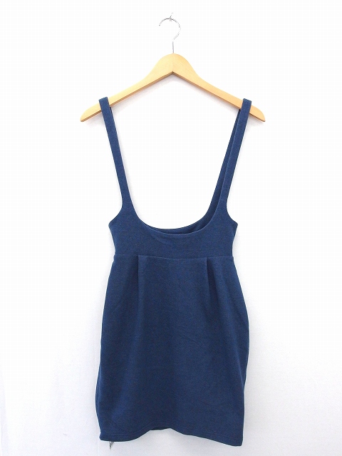 中古 スナイデル Snidel ジャンパースカート ミニ タイト 無地 シンプル F ネイビー 紺 Kt26 レディースの通販はau Pay マーケット ブランド古着のベクトル