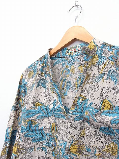 中古 ビームスハート Beams Heart ワンピース 長袖 ミニ 綿 コットン ボタニカル柄 グリーン 緑 Kt レディースの通販はau Pay マーケット ブランド古着のベクトル