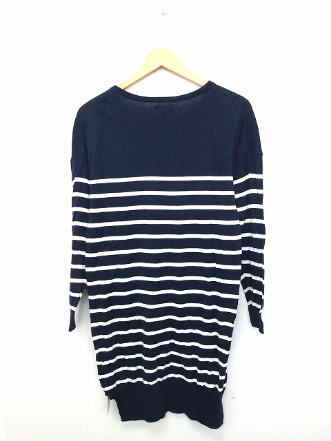 中古 トゥデイフル Todayful ワンピース ニット ミニ 長袖 綿 コットン ボーダー F ネイビー 紺 Kt43 レディースの通販はau Pay マーケット ブランド古着のベクトル
