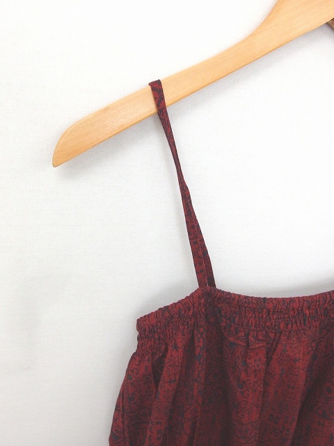 中古 グリーンレーベルリラクシング ユナイテッドアローズ ワンピース キャミワンピ ロング 総柄 ノースリーブ 赤 黒の通販はau Pay マーケット ブランド古着のベクトル