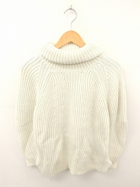 中古 ラグナムーン ニット セーター タートルネック 無地 シンプル ウール混 ラグランスリーブ 長袖 F アイボリーの通販はau Pay マーケット ブランド古着のベクトル