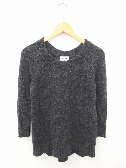 中古 プラステ Plst チュニック ワンピース ニット 丸首 ウール混 ラグランスリーブ 長袖 2 チャコールグレー 灰の通販はau Pay マーケット ブランド古着のベクトル