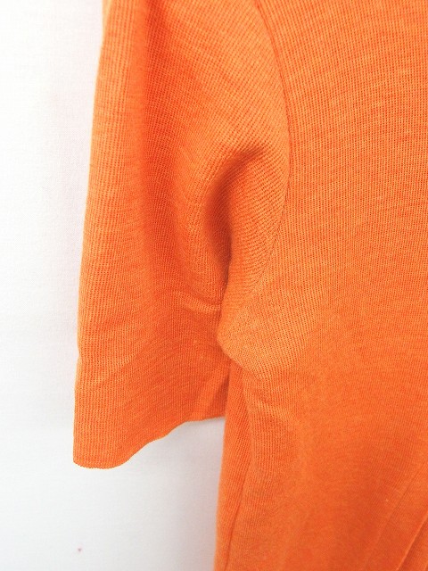 中古 バビロン Babylone ワンピース ひざ丈 タートルネック プリーツ ニット 無地 ウール 半袖 橙 オレンジの通販はau Pay マーケット ブランド古着のベクトル