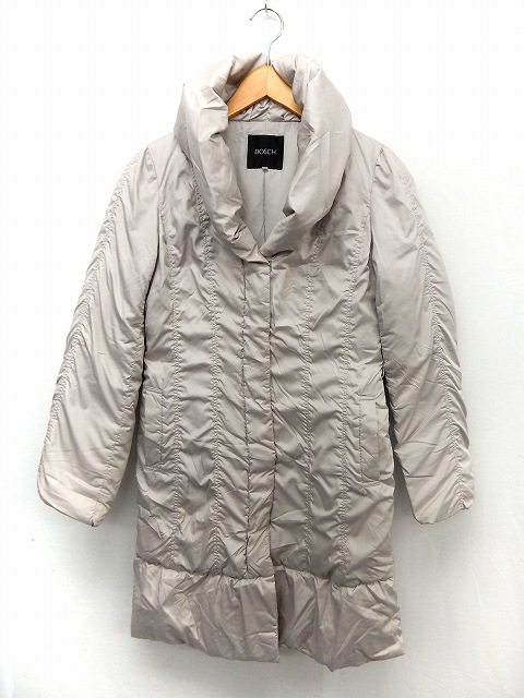 中古 ボッシュ Bosch コート アウター ダウンコート ジップアップ ポケット ボリュームネック 36 グレー St21の通販はau Pay マーケット ブランド古着のベクトル