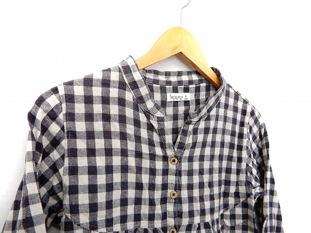 中古 サマンサモスモス Sm2 シャツ ブラウス ギンガムチェック 長袖 Vカットネック M パープル ベージュ St32の通販はau Pay マーケット ブランド古着のベクトル