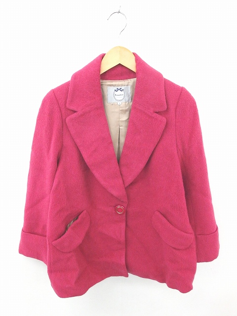 中古 リランドチュール Rirandture コート アウター チェスター ミドル ウール アルパカ混 1 ショッキングピンクの通販はau Pay マーケット ブランド古着のベクトル