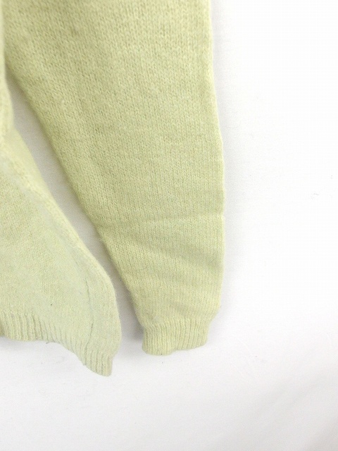 中古 コーエン Coen ニット セーター 丸首 刺繍 ワンポイント ウール 長袖 M 黄緑 ライトグリーン Tt26の通販はau Pay マーケット ブランド古着のベクトル