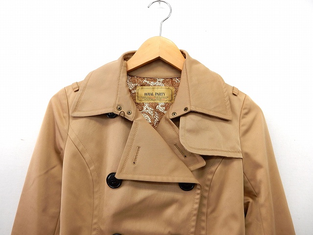 中古 ロイヤルパーティー Royal Party コート アウター トレンチコート 38 茶 ブラウン St49 レディースの通販はau Pay マーケット ブランド古着のベクトル