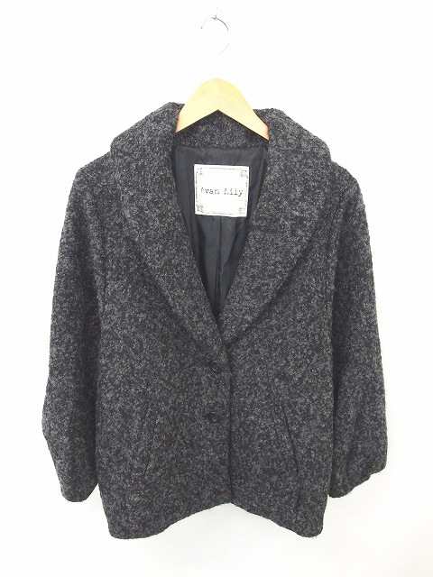 中古 アヴァンリリィ Avan Lily コート アウター 中綿 ショールカラー ひざ丈 ウール混 F チャコールグレー 灰の通販はau Pay マーケット ブランド古着のベクトル