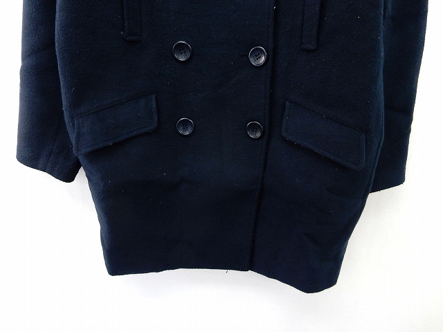 中古 スライ Sly コート アウター Pコート ダブルボタン 無地 シンプル 1 紺 ネイビー St30 の通販はau Pay マーケット ブランド古着のベクトル