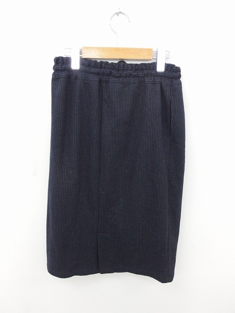 中古 チャオパニック ティピー スカート タイト ギャザー ミモレ丈 ロング ストライプ S 紺 灰 ネイビー グレーの通販はau Pay マーケット ブランド古着のベクトル