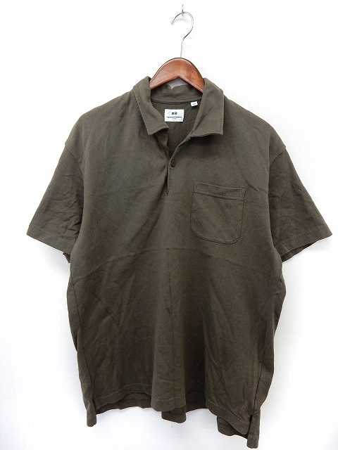 中古 ユニクロ Uniqlo ポロシャツ 半袖 ヘンリーネック ポケット 無地 シンプル L グリーン 緑 St メンズの通販はau Pay マーケット ブランド古着のベクトル
