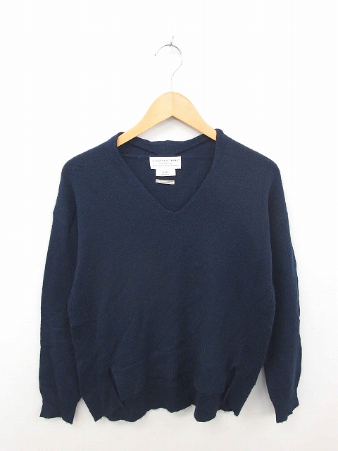 中古 チャオパニック ティピー Ciaopanic Typy ニット セーター Vネック 無地 アルパカ混 長袖 One 紺 ネイビーの通販はau Pay マーケット ブランド古着のベクトル
