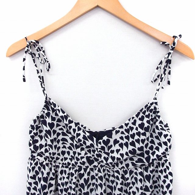 中古 イエナ Iena ワンピース ハート柄 キャミワンピース ノースリーブ ひざ丈 ホワイト 白 ネイビー 紺 Ft34 レディースの通販はau Pay マーケット ブランド古着のベクトル