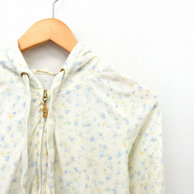 中古 ジェラートピケ Gelato Pique パーカー ジップアップ ルームウェア 花柄 フード パイル生地 F グリーンの通販はau Pay マーケット ブランド古着のベクトル