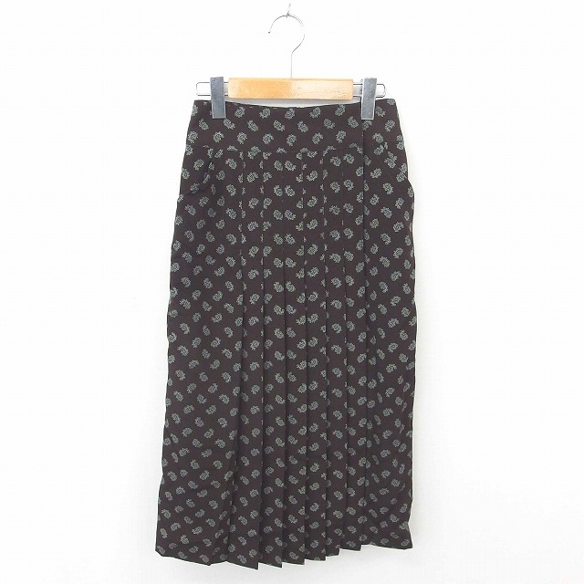 中古】クラネ CLANE 未使用 タグ付 スカート プリーツ ラップ ロング  