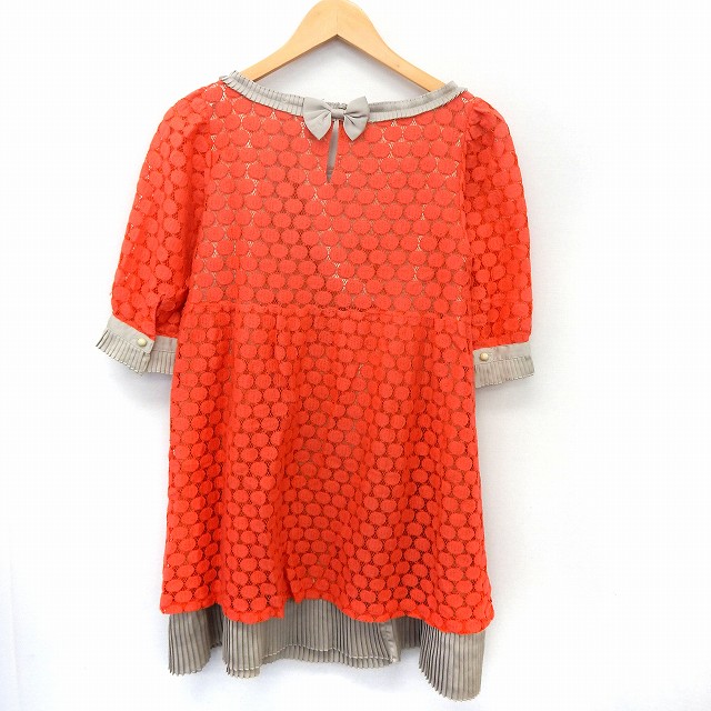 中古 マーキュリーデュオ Mercuryduo ワンピース カットソー ミニ 五分袖 プリーツ袖 F レッド St5 レディースの通販はau Pay マーケット ブランド古着のベクトル