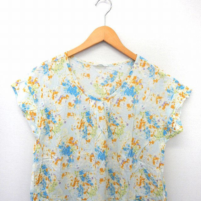 中古 ニコアンド Niko And ワンピース カットソー 膝丈 花柄 半袖 ブルー St27 レディースの通販はau Pay マーケット ブランド古着のベクトル