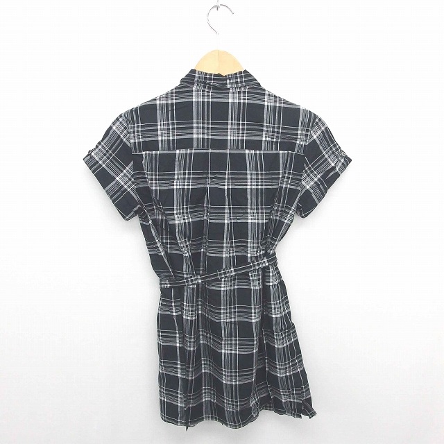 中古 コムサデモード ワンピース シャツワンピース ひざ丈 チェック ウエストリボン 半袖 9 黒 灰 ブラック グレーの通販はau Pay マーケット ブランド古着のベクトル