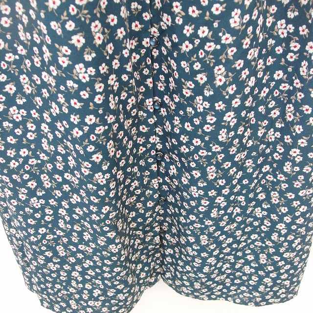 中古 マジェスティックレゴン ワンピース ロング 花柄 Vネック 前開き 薄手 長袖 M 緑 白 グリーン ホワイト Tt9の通販はau Pay マーケット ブランド古着のベクトル