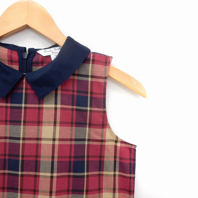 中古 ブルックスブラザーズ Brooks Brothers ワンピース ミニ ノースリーブ チェック プリーツ 14 レッド ネイビーの通販はau Pay マーケット ブランド古着のベクトル