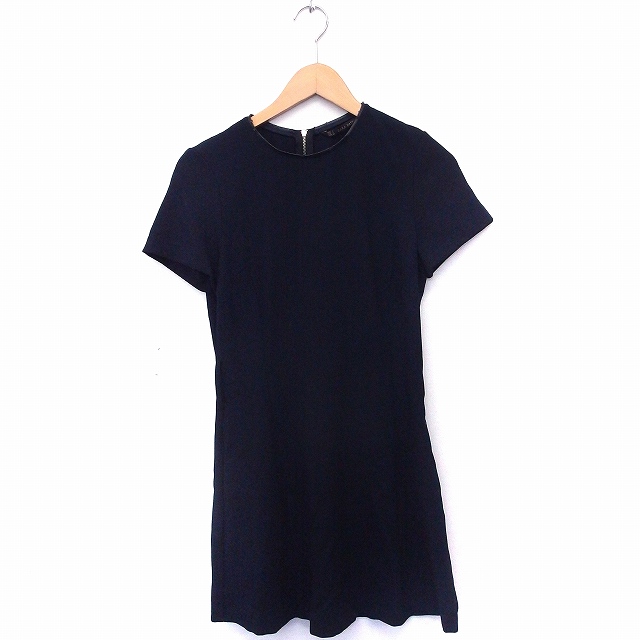 中古 ザラ ベーシック Zara Basic ワンピース 丸首 半袖 ひざ丈 シンプル S ネイビー 紺 Ft24 レディースの通販はau Pay マーケット ブランド古着のベクトル