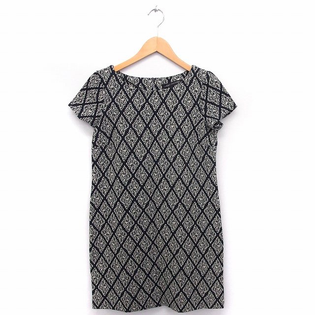 中古 ザラウーマン Zara Woman ワンピース 総柄 ラメ混 丸首 半袖 ひざ丈 Xs ブラック 黒 Ft12 レディースの通販はau Pay マーケット ブランド古着のベクトル