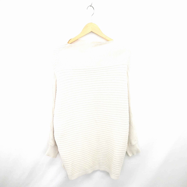 中古 Antiqua ワンピース ニット ひざ丈 ハイネック 無地 綿 コットン 長袖 アイボリー Tt3 レディースの通販はau Pay マーケット ブランド古着のベクトル