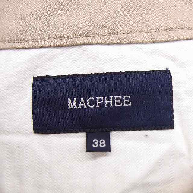 【中古】マカフィー MACPHEE トゥモローランド ジャケット アウター ミリタリー ノーカラー 七分袖 コットン 綿 38|au PAY マーケット