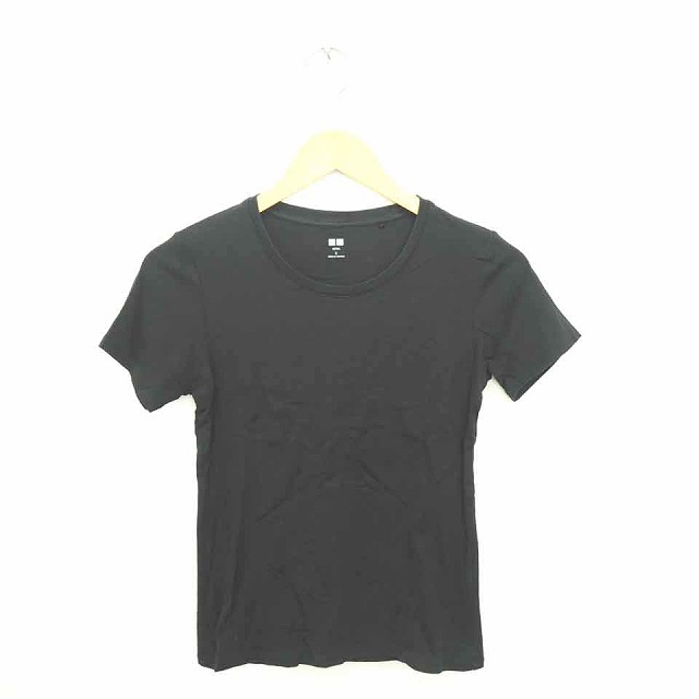 中古】ユニクロ UNIQLO Tシャツ カットソー 丸首 無地 シンプル 綿