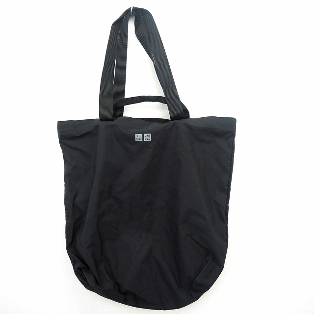 中古 ユニクロ Uniqlo バッグ 鞄 トートバッグ トート ロゴプリント シンプル ブラック 黒 Mt メンズ レディースの通販はau Pay マーケット ブランド古着のベクトル
