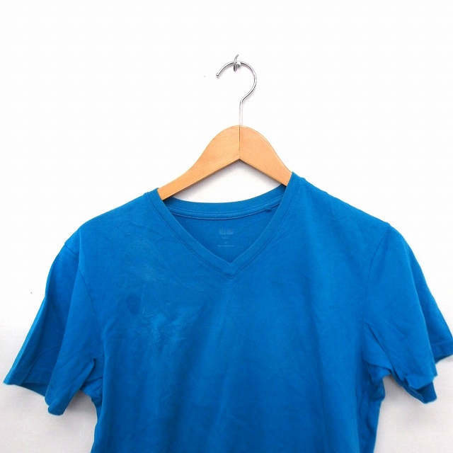 中古】ユニクロ UNIQLO Tシャツ カットソー Vネック 半袖