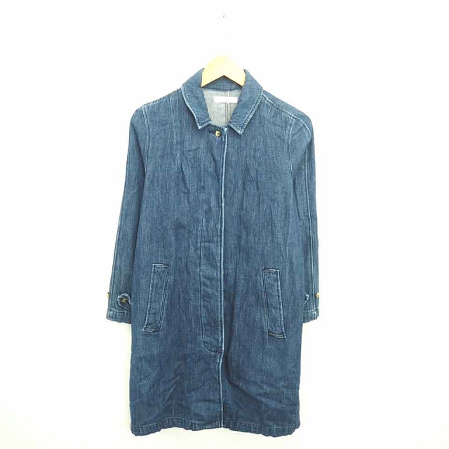 中古 マウジー Moussy ワンピース ミモレ丈 ロング デニム ウォッシュ加工 厚手 前開き 長袖 Free 紺 インディゴの通販はau Pay マーケット ブランド古着のベクトル