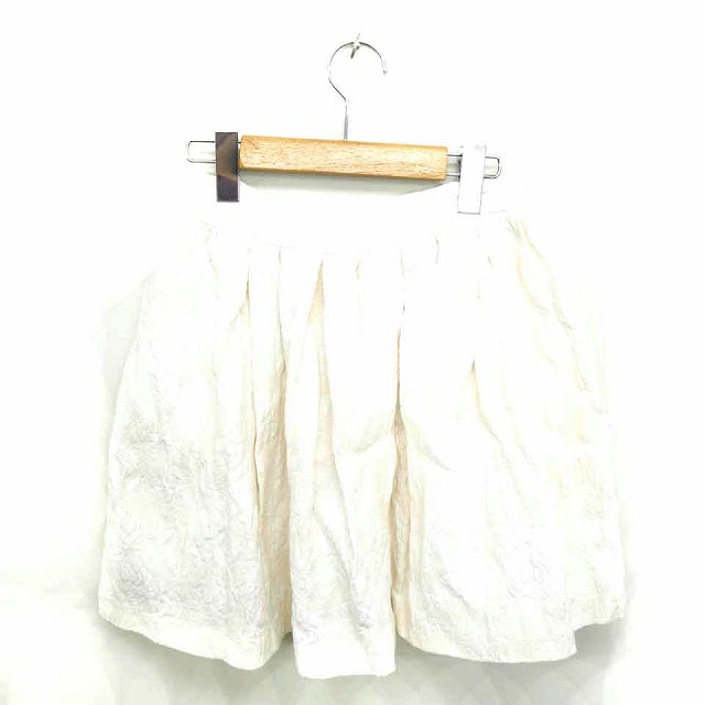 中古】ザラ ZARA スカート フレア ミニ 総柄 サイドジップ XS