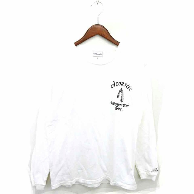 中古】アコースティック Acoustic Tシャツ カットソー 丸首 英字