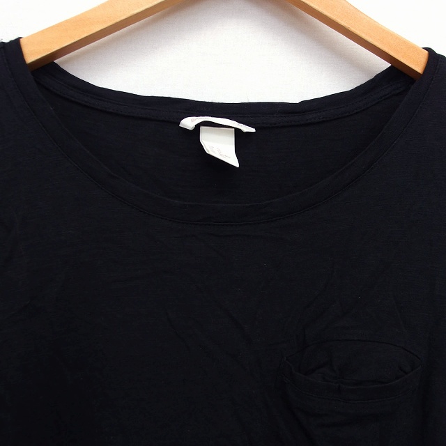 中古】エイチ&エム H&M Tシャツ カットソー 丸首 半袖 綿混 無地
