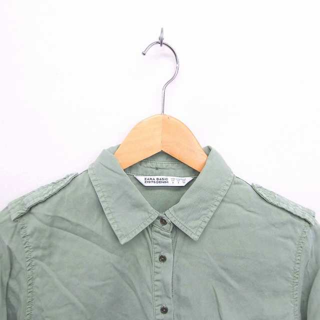 中古】ザラ ベーシック ZARA BASIC シャツ ブラウス ステン