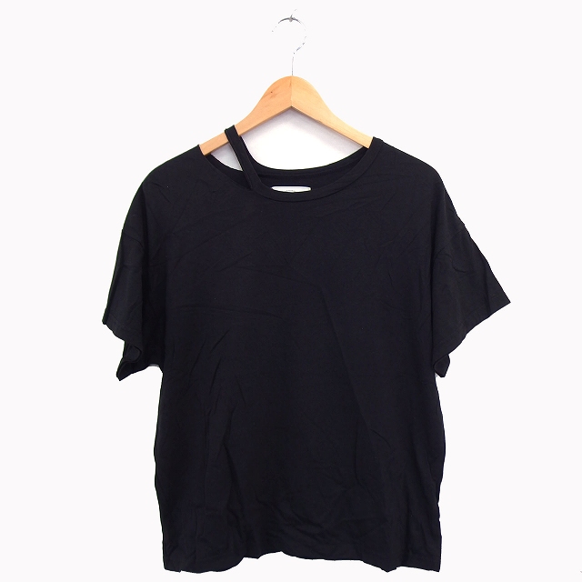 中古 アングリッド Ungrid Tシャツ カットソー 丸首 五分袖 アシンメトリー 肩出し 綿混 無地 シンプル 薄手 Fの通販はau Pay マーケット ブランド古着のベクトル