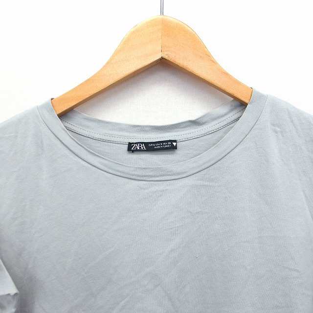 中古】ザラ ZARA フリル カットソー Tシャツ フレンチスリーブ