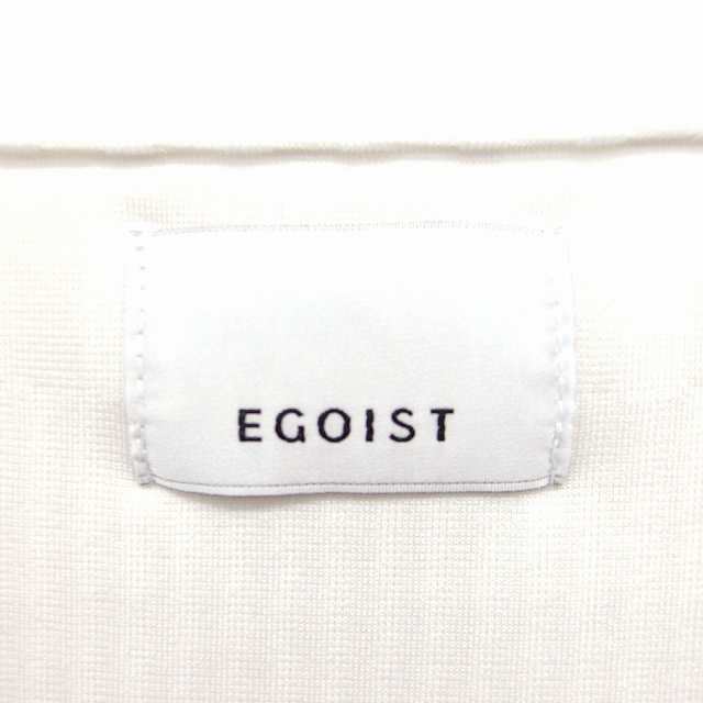 中古】エゴイスト EGOIST ストライプ カットソー Tシャツ 半袖 ペンタゴンネック F ホワイト 白 /FT9 レディースの通販はau PAY  マーケット - ブランド古着のベクトル | au PAY マーケット－通販サイト