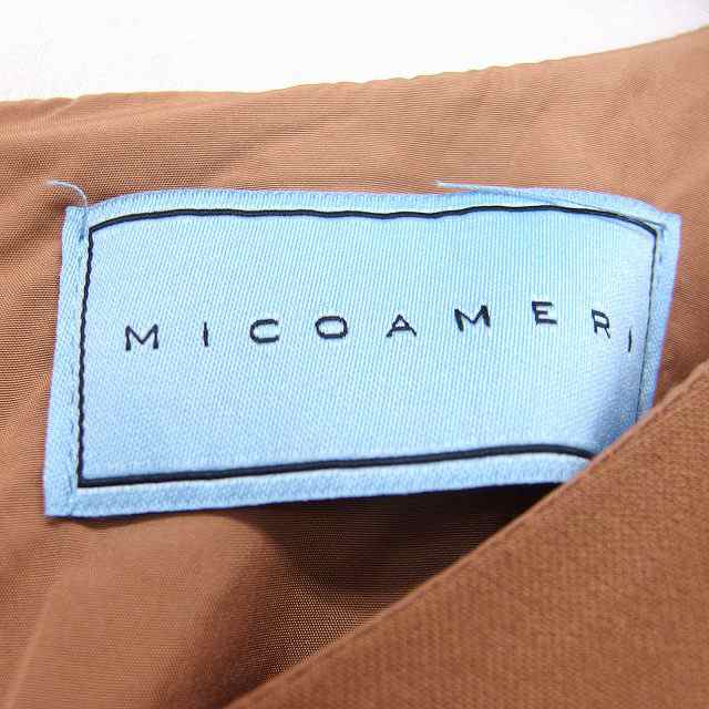 中古】ミコアメリ MICOAMERI ワンピース ロング マキシ丈 七分袖 切替 ...