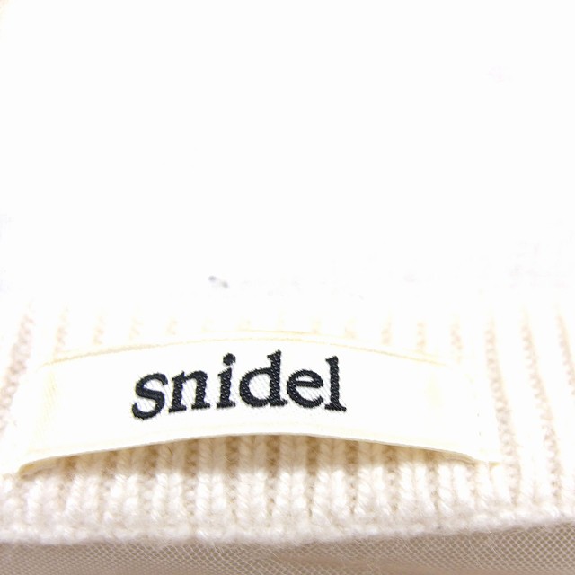 中古】スナイデル snidel ニット セーター ボートネック レース