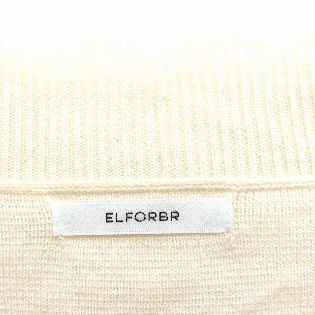 中古】エルフォーブル ELFORBR Vネック ニット セーター 長袖 無地