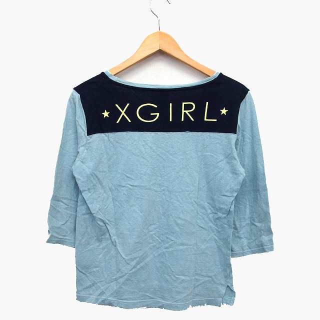 中古】エックスガール x-girl Tシャツ カットソー 七分袖 丸首 バイ