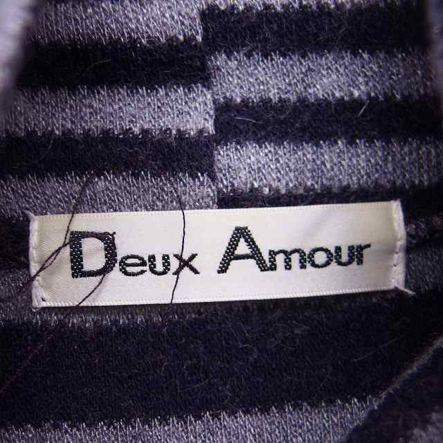 中古】ドゥーザムール deux amour ボーダー ニット ワンピース フリル