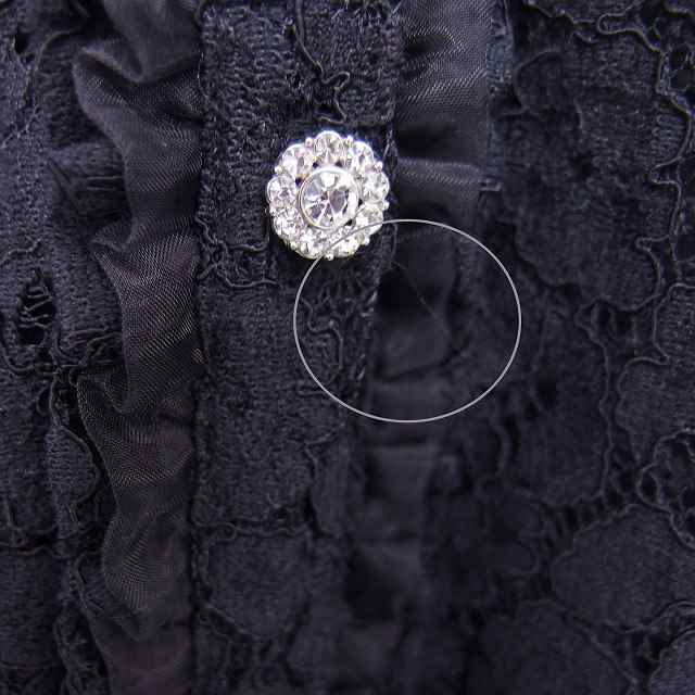 中古】ザラ ZARA ワンピース フレア 膝丈 レース 透け感 花柄