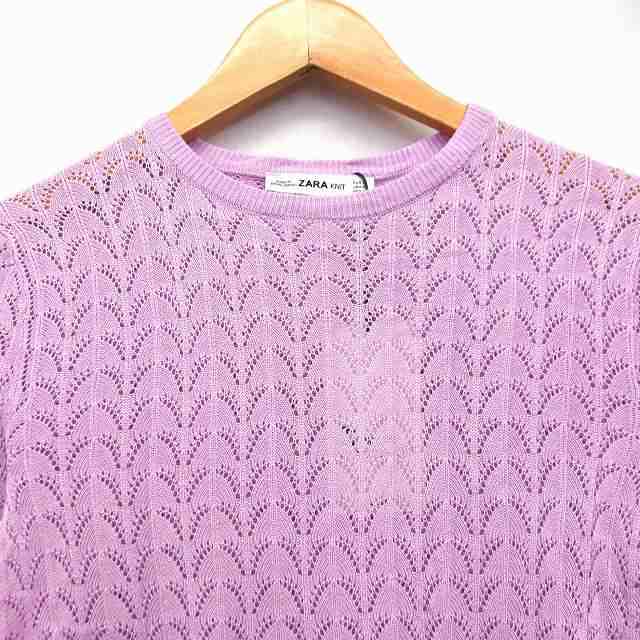 中古】未使用品 ザラ ZARA ニット KNIT タグ付き ニット セーター 柄