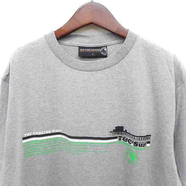 中古】未使用品 T&C SURF DESIGNS タグ付き プリント Tシャツ 半袖