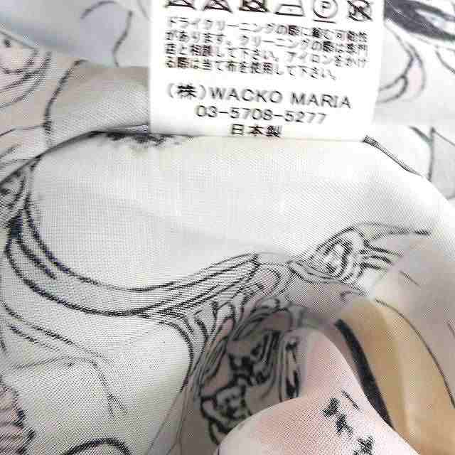 中古】未使用品 ワコマリア WACKO MARIA タグ付き ハワイアンシャツ